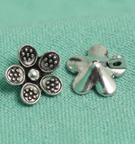 11mm Flower German Silver Charms
