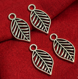 15x10mm Flower German Silver Charms