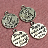 19mm Coin German Silver Charms
