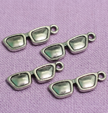 18x6mm Specs German Silver Charms