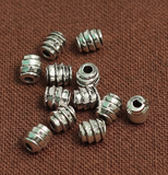 5x4mm German Silver Beads