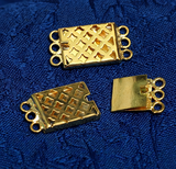 2.5 Cm Golden 3 Strings Brass Connectors