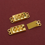 2.5 Cm Golden 2 Strings Brass Connectors