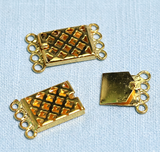 2.5 Cm Golden 4 Strings Brass Connectors