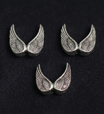 15mm German Silver Angel Wings Beads
