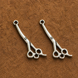1.25 Inch German Silver Scissors Charms