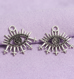 23x20mm German Silver Eye Charms