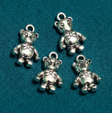 0.75 Inch German Silver Panda Charms