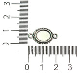 10 Pcs German Silver Bracelet Base Connectors 0.75 Inch