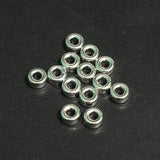 50 Pcs German Silver Tyre Beads 5x3mm