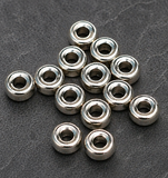 50 Pcs German Silver Tyre Beads 5x3mm