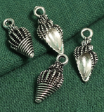 German Silver Sea Shell Charms 20mm