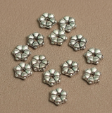 100 Pcs 6mm German Silver Chakri Beads