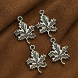 10X22mm German Silver Leaf Charms