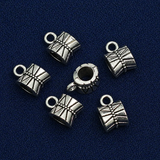 6X10mm German Silver Damru Charms