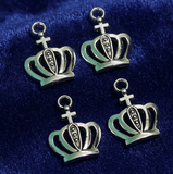 14X20mm German Silver Crown Charms