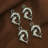 21X12mm German Silver Dolphin Charms