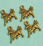 15X13mm German Silver Horse Charms
