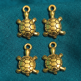 10X18mm German Silver Tortoise Charms