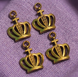 14X20mm German Silver Crown Charms