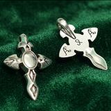 1.75 Inch German Silver Cross Pendant