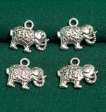 13x16mm German Silver Elephant Charms