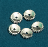 10mm German Silver Disc Spacers Beads
