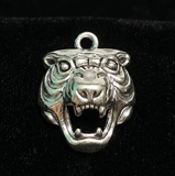 1 Inch German Silver Lion Face Charms