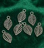 19x10mm German Silver Leaf Charms
