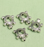 10 Pcs, 15x11mm German Silver Turtle Spacer Beads