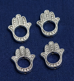 20x16mm German Silver Hamsa hand Beads