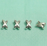 10x6mm German Silver Beads