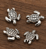 18x16 German Silver Turtle Spacer Beads