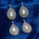 17x10mm German Silver Drop Charms