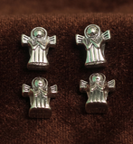 10 Pcs, 13x11mm German Silver Fairy Spacer Beads