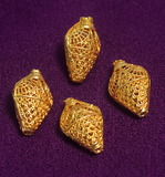 24x15mm, German Silver Golden Plated Beads