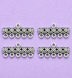 11x24mm German Silver Five Strings Connectors