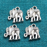 20mm German Silver Elephant Charms
