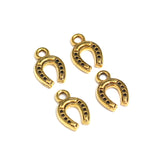 14x9mm, Horseshoe German Silver  Charm