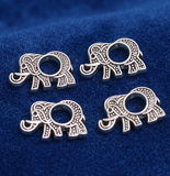 18x11mm, Elephant shape German Silver Bead