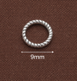 9mm, German Silve Close Ring