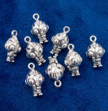 10 Pcs 10x16mm German Silver Alien Charms