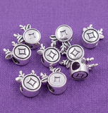 10 Pcs 13x11mm German Silver Beads