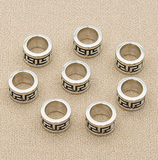 10 Pcs 8x5mm German Silver Beads