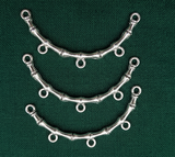 5 Pcs 2.5 Inches German Silver Bamboo Loop Connectors