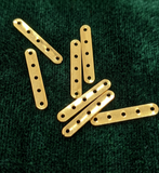 20 Pcs 20x4mm 5 Holes Metal Spacer Beads