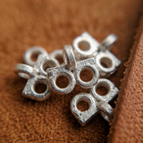 20 Pcs 9x8mm Multistrand 2 Holes Metal Connectors