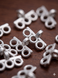20 Pcs 12x8mm Multistrand 3 Holes Metal Connectors