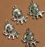 20 Pcs German Silver Charms, Size 21x14mm