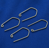 4 Pcs, 3cm, German Silver Earring Hooks